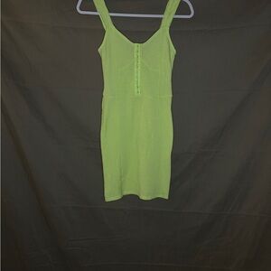 Neon Green Sleeveless Dress